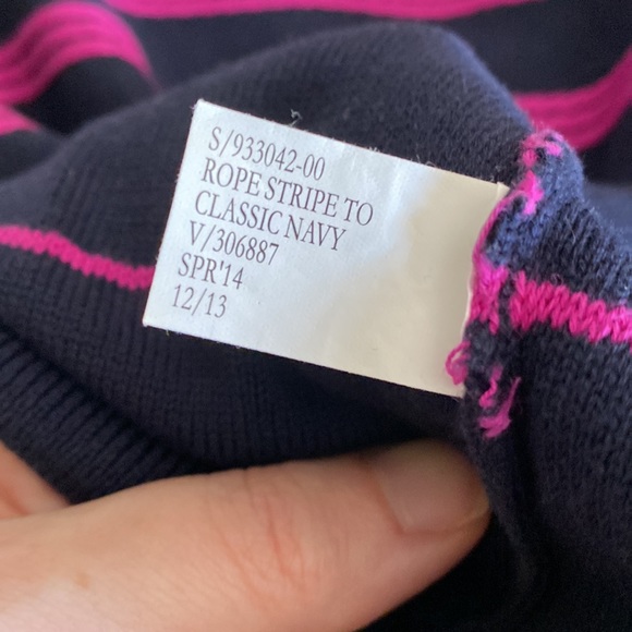 Banana Republic Navy And Purple Striped Sweater - Picture 5 of 6